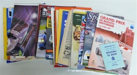 Motor racing brochures