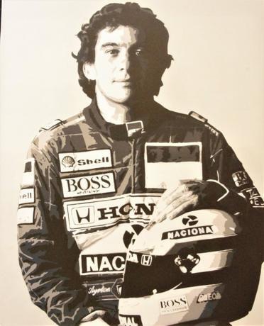 Ayrton Senna canvas