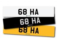 Number Plate 68 HA