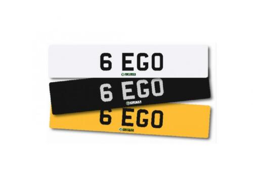 Number plate 6 EGO