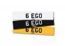 Number plate 6 EGO