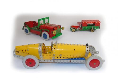 A selection of five Meccano cars...