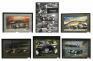 Six assorted framed Bentley pictures