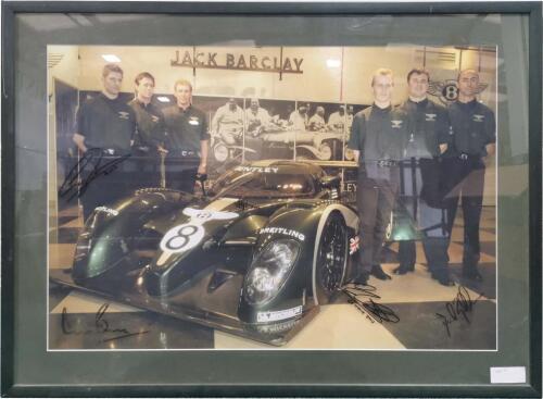 Framed picture of the winning Le Mans Bentley