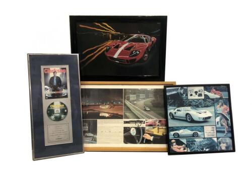 Three Ford GT 40 framed photos ...