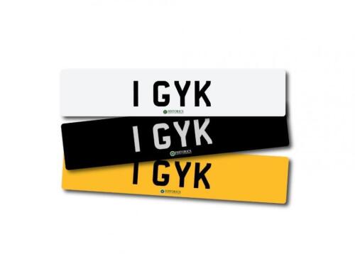 Number plate 1 GYK