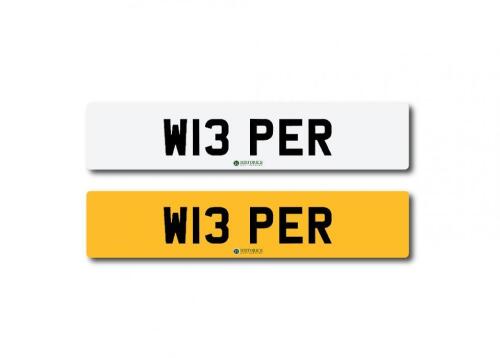 Registration number W13 PER