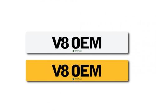 Registration number V8 OEM