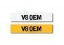 Registration number V8 OEM