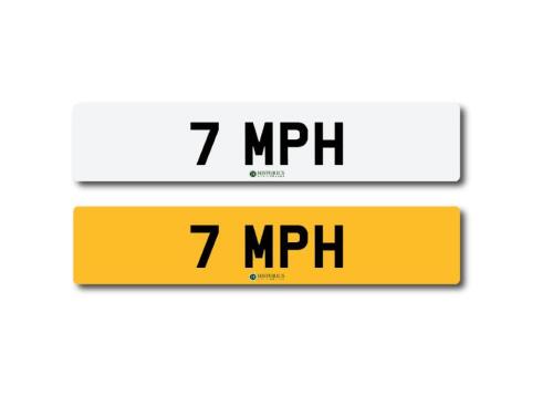 Registration number 7 MPH