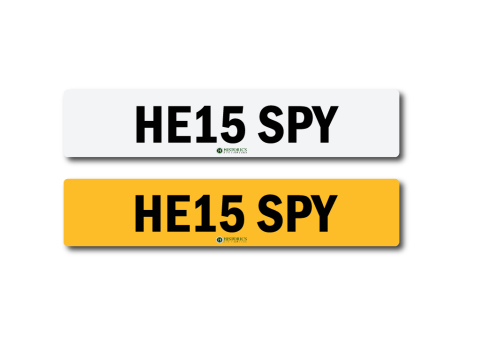 Registration Number HE15 SPY