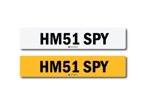 Registration Number HM51 SPY