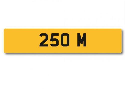 Number Plate 250 M
