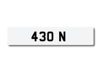 Number Plate 430 N